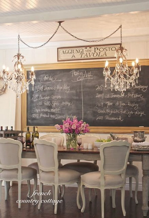 52 Shabby Chic Dining Room Ideas: Awesome Tables, Chairs And Chandeliers For Your Inspiration