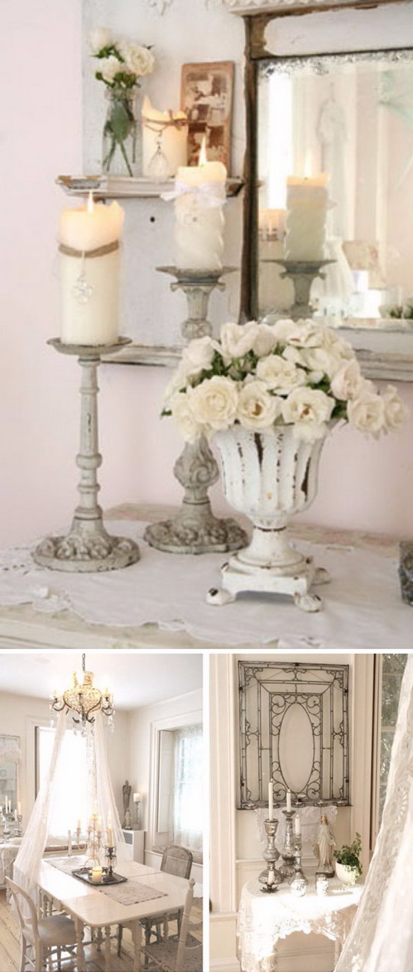 52 Shabby Chic Dining Room Ideas: Awesome Tables, Chairs And Chandeliers For Your Inspiration
