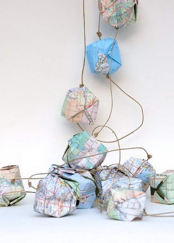 25 DIY Map Crafts for Gifts and Home Decor