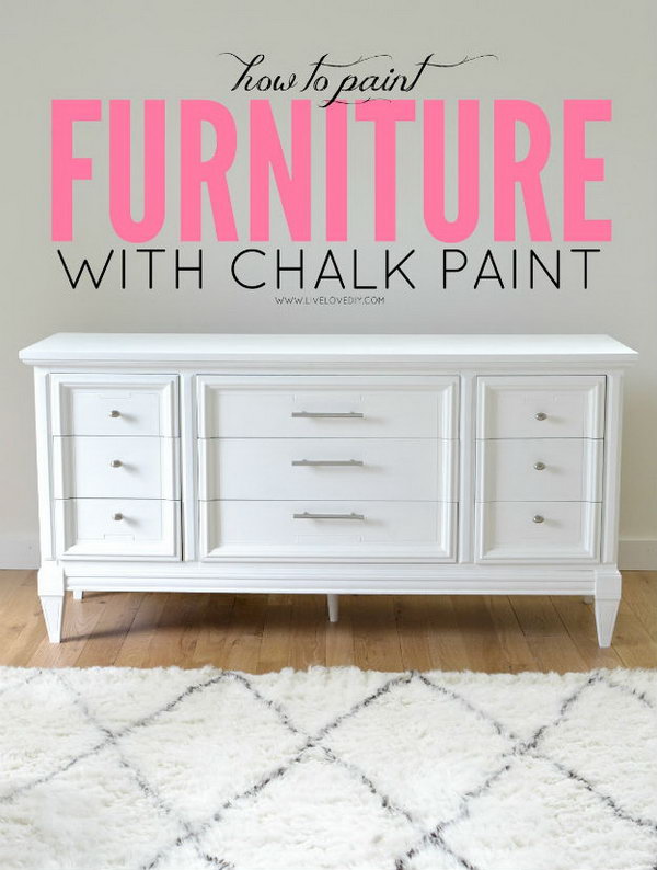 24 Budget Friendly DIY Chalk Paint Furniture Ideas