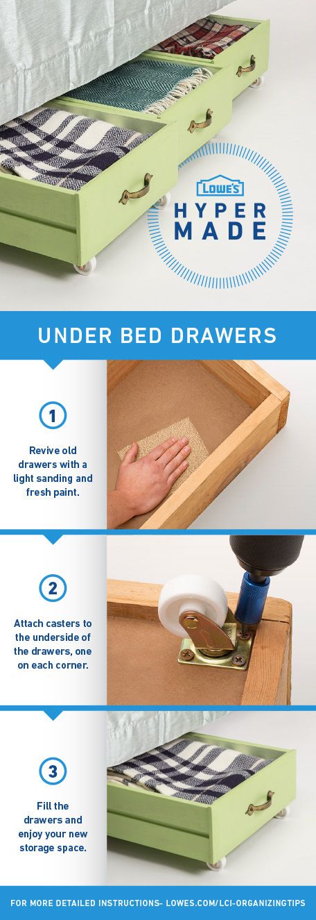 26 Creative DIY Ideas to Add Extra Under-bed Storage