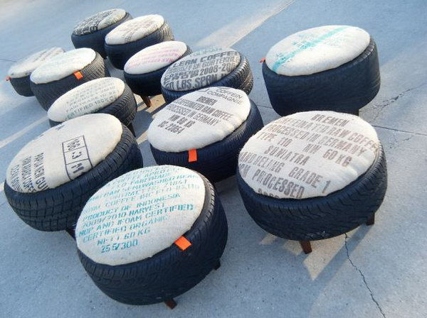25 DIY Ideas & Tutorials to Repurpose Old Tires