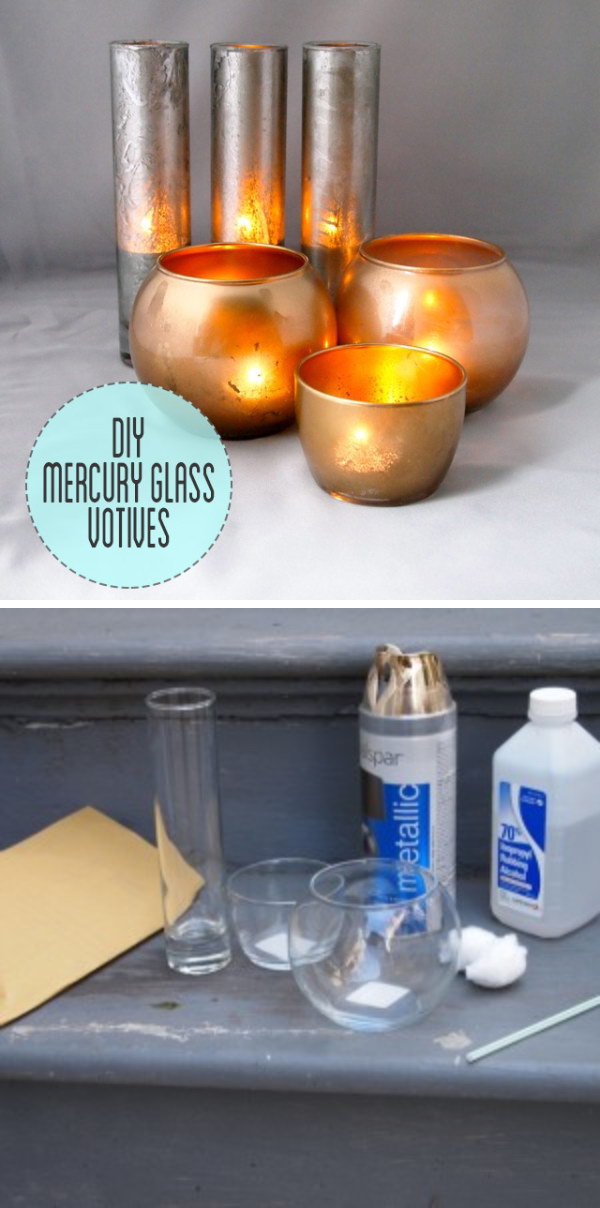 27 Awesome DIY Mercury Glass Painting Ideas
