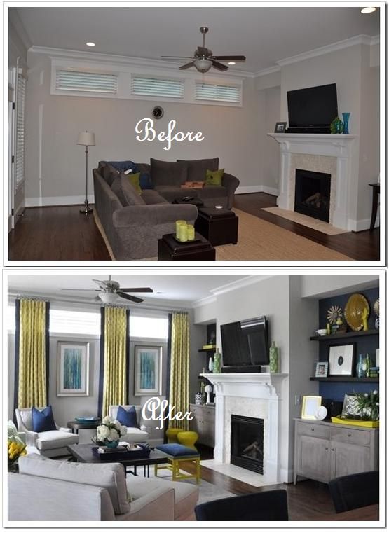 20 Awesome Before and After Living Room Makeovers