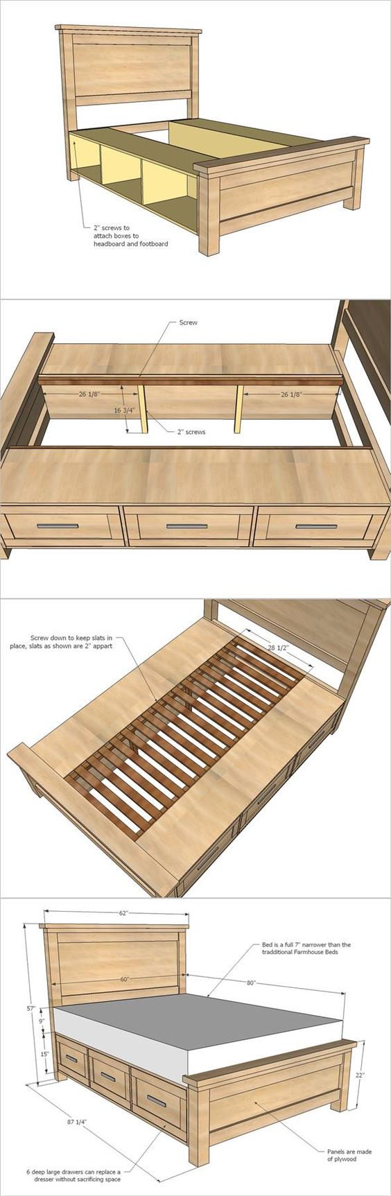 35 Great Bed Frame Designs & DIY Ideas
