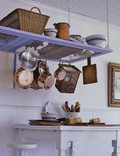 9 Kitchen storage ideas: How to Make Your Own Pot Rack