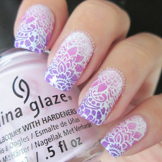 36 Gorgeous Lace Nail Art Designs