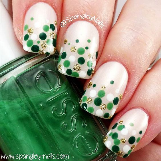 30 Best St. Patrick's Day Nail Art Designs; St pattys day nails; Saint patricks day nails; St patricks day nail designs; St patricks day nail art