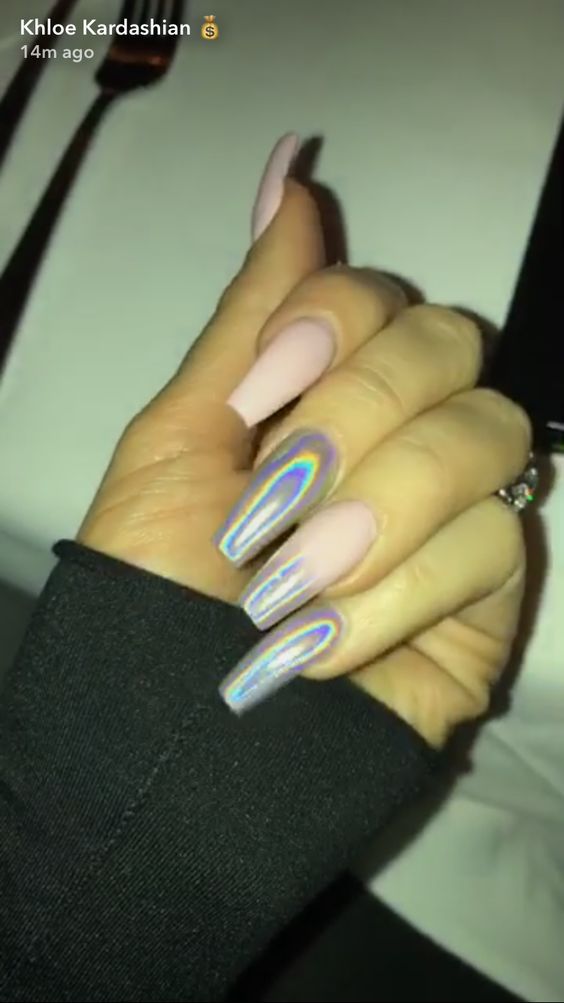 49 Trendy Holographic Nails Designs and Ideas
