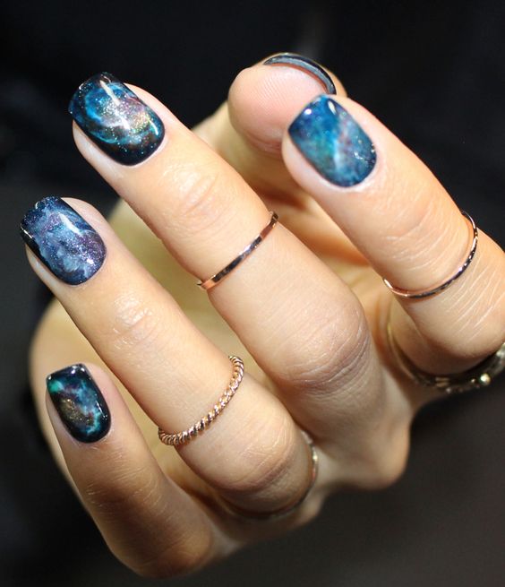 53 Trendy Galaxy Nail Art Designs and Ideas