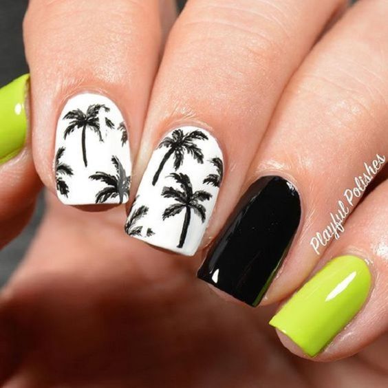 54 Tropical Nail Art Designs For Summer