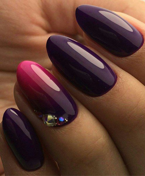 42 Pretty Matte Purple Ombre Nail Designs