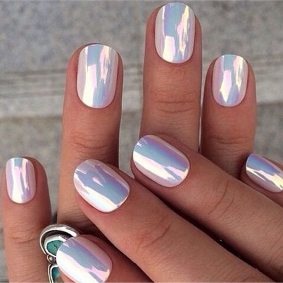 49 Trendy Holographic Nails Designs and Ideas