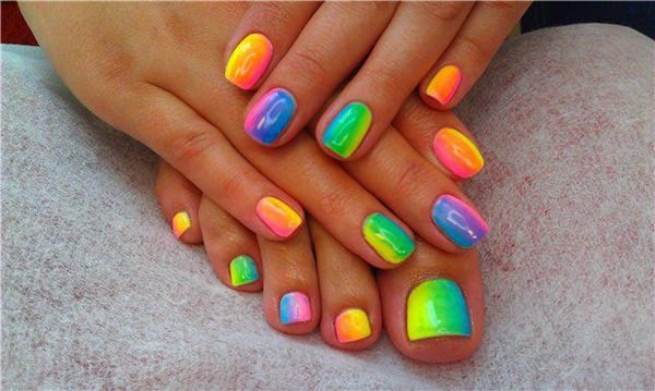 88 Trendy Neon Nail Art Designs and Ideas