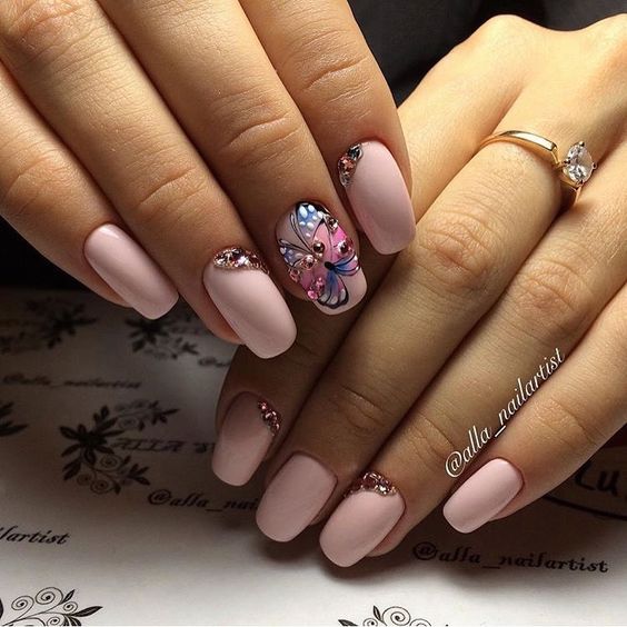 97 Pretty Butterfly Nail Art Designs for Summer