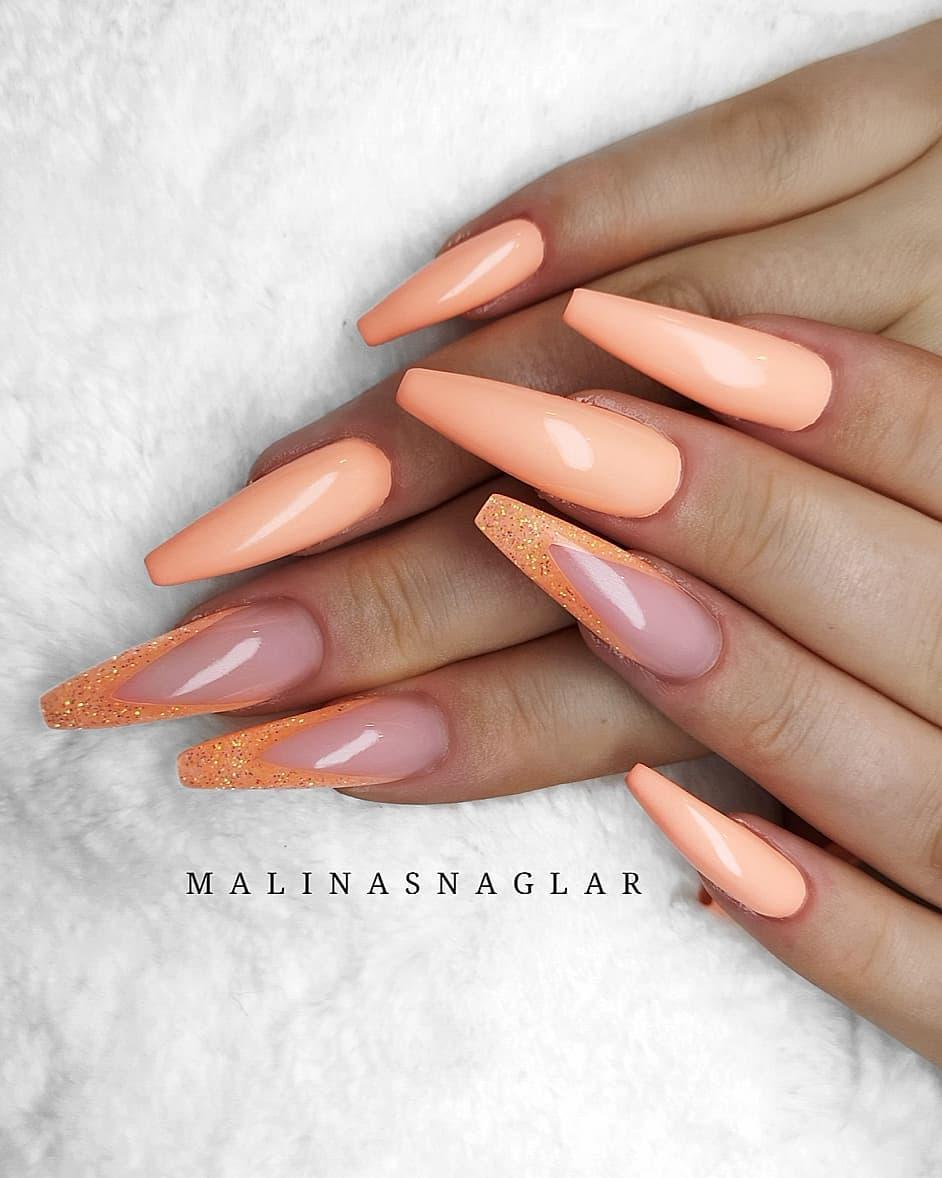 52 Gorgeous Coffin French Tip Nail Designs