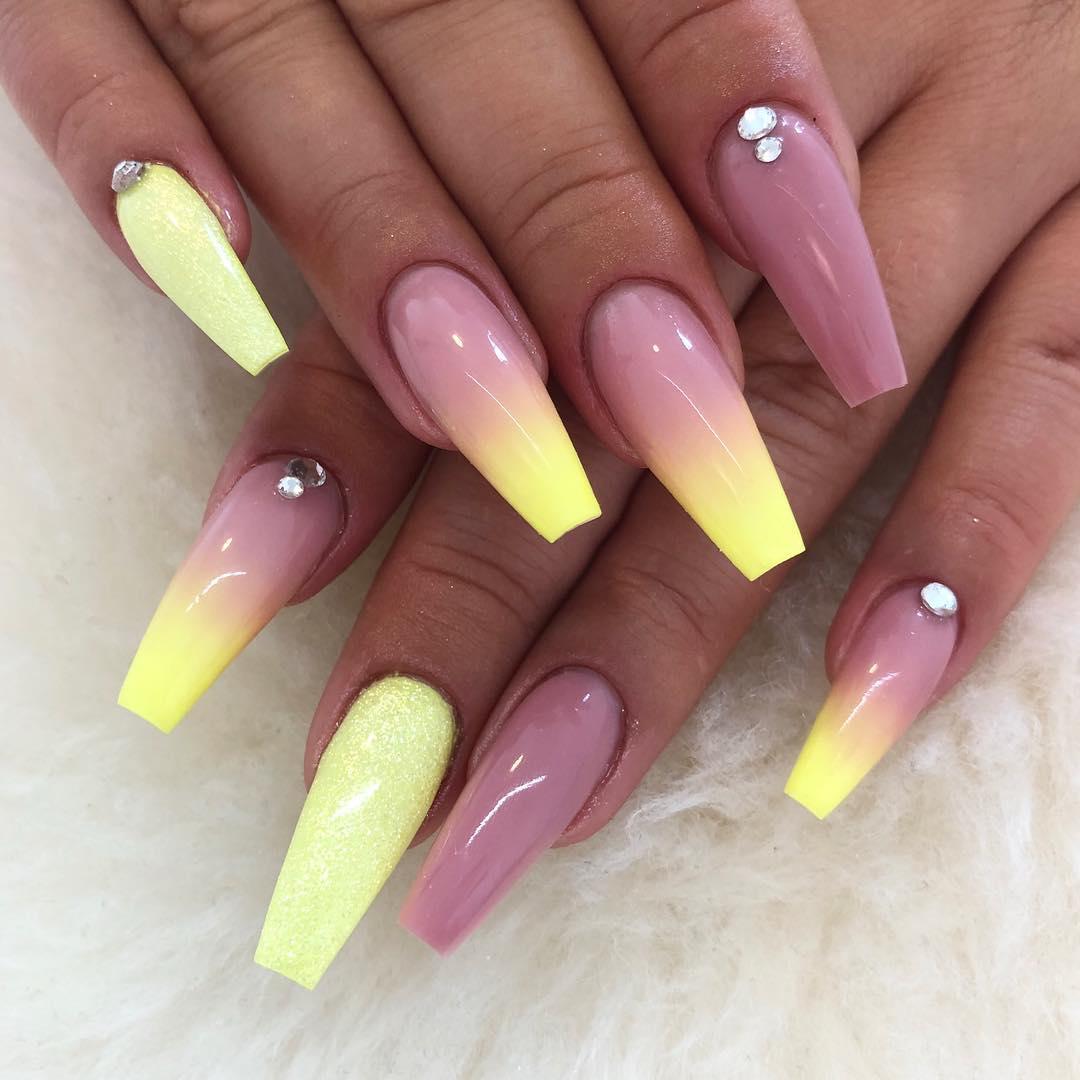 66 Gorgeous Ombre Coffin Nail Designs