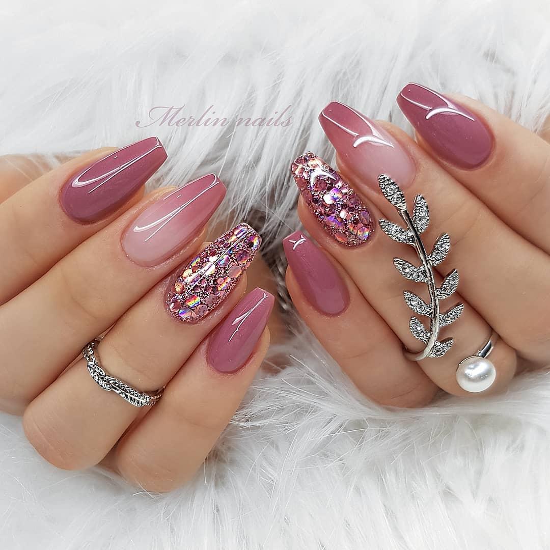 66 Gorgeous Ombre Coffin Nail Designs