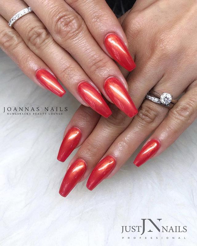 69 Trendy Red Acrylic Nail Designs
