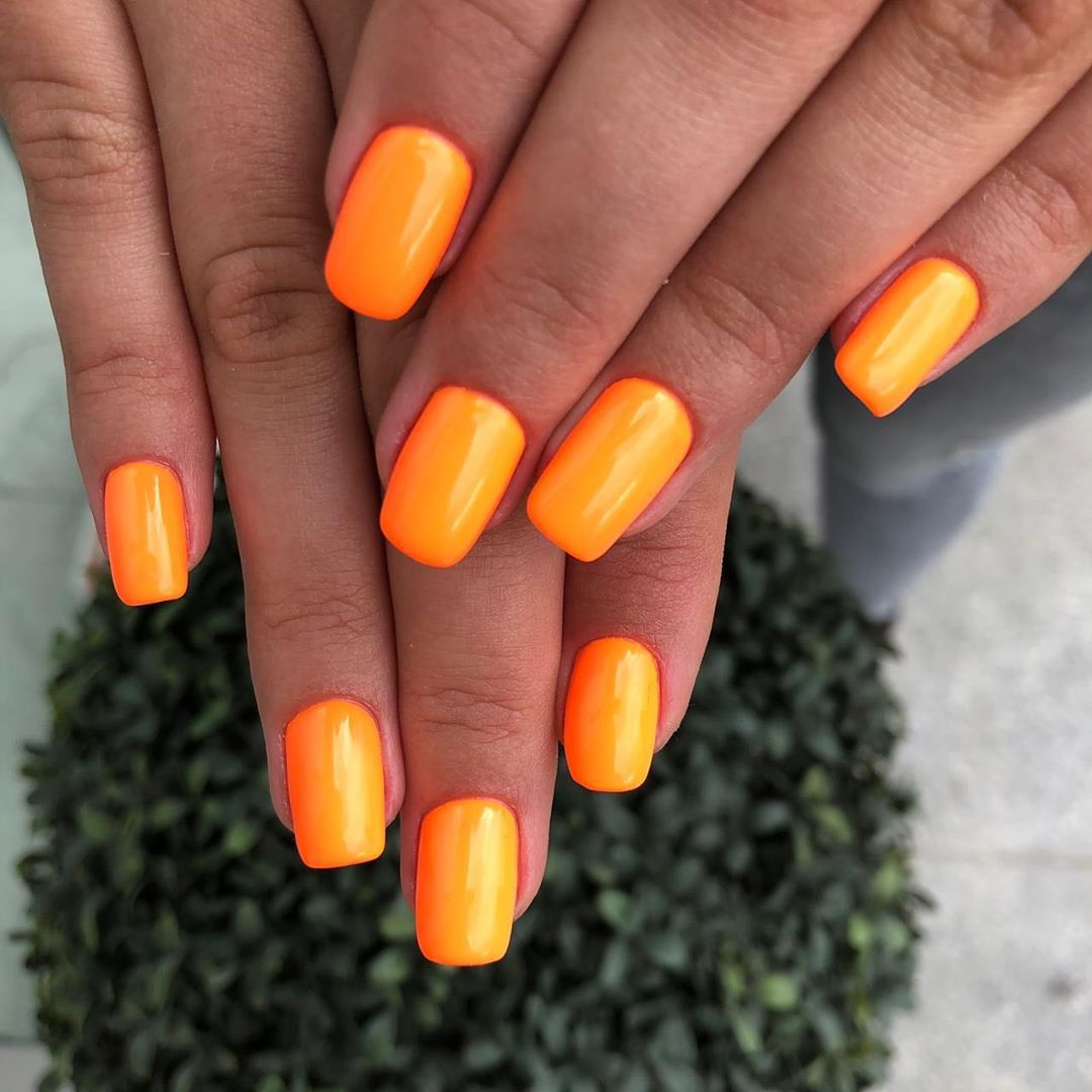59 Pretty Orange Nail Art Designs