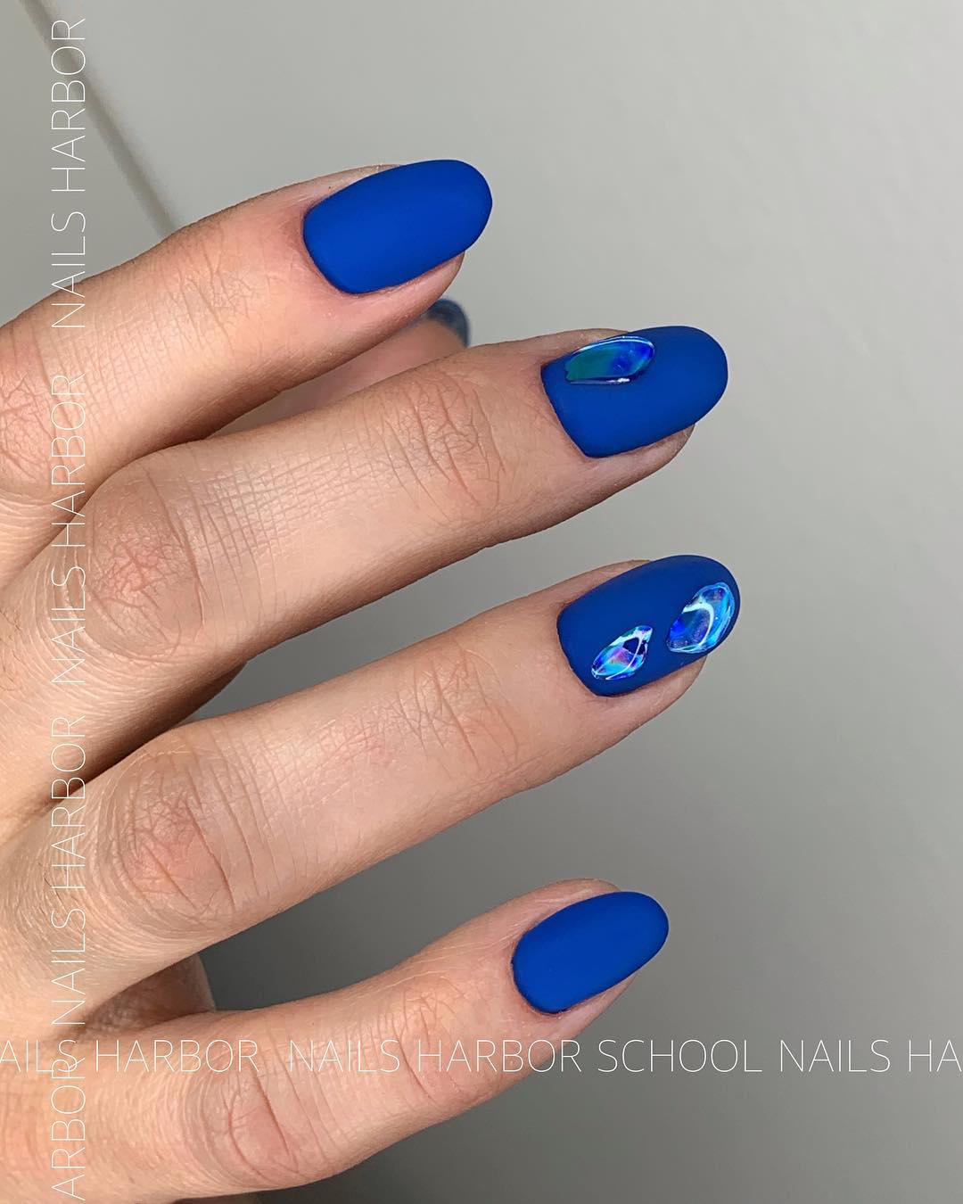54 Dark Blue Nail Art Designs Ideas