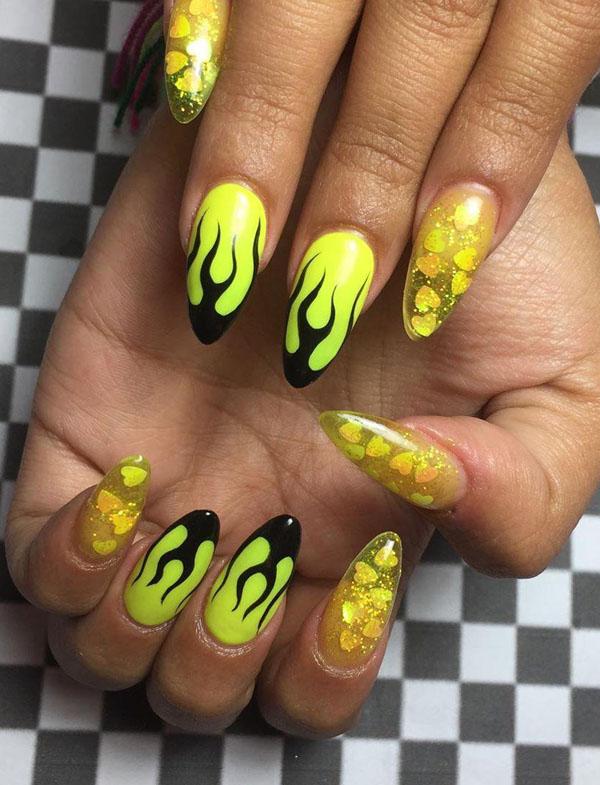 51 Stylish Fire Nail Art Design Ideas You Must Try