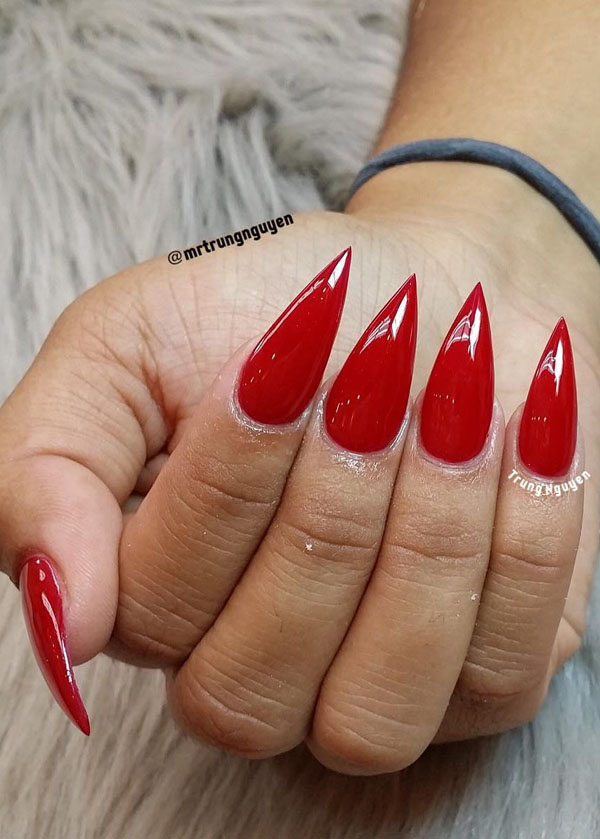 45 Stunning Red Nail Designs You'll Love To Try