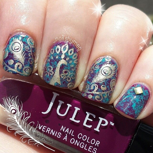 53 Gorgeous Peacock Nail Designs Just For You