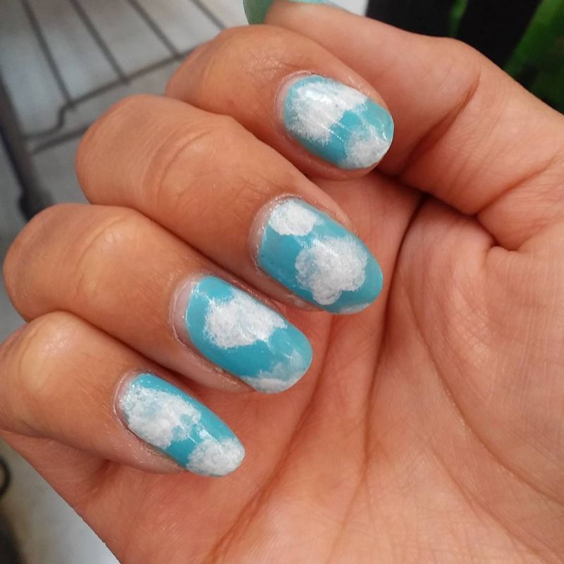 34 Pretty Cloud Nail Art Designs You Must Try