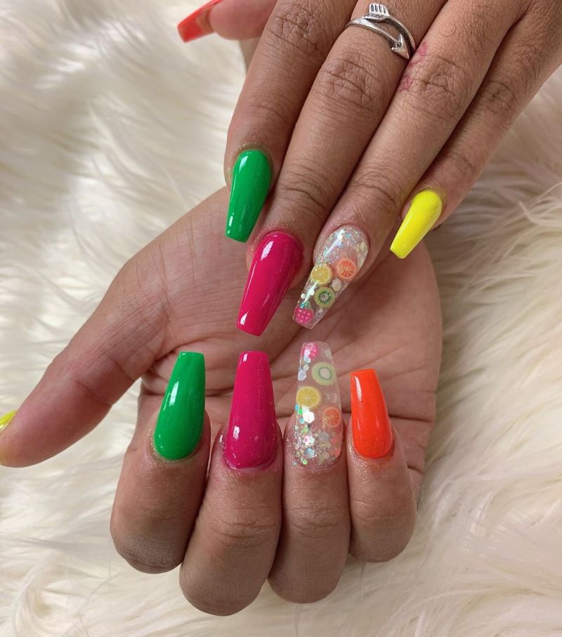 60 Cute and Tasty Fruit Nail Art Designs Just For You