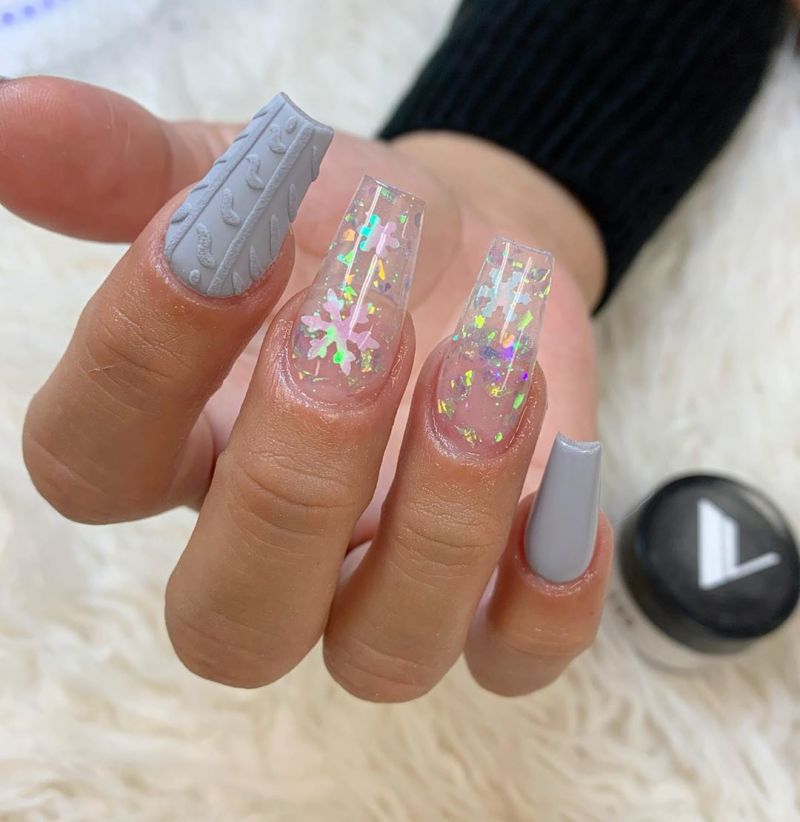 56 Trendy Christmas Sweater Nails You Will Love