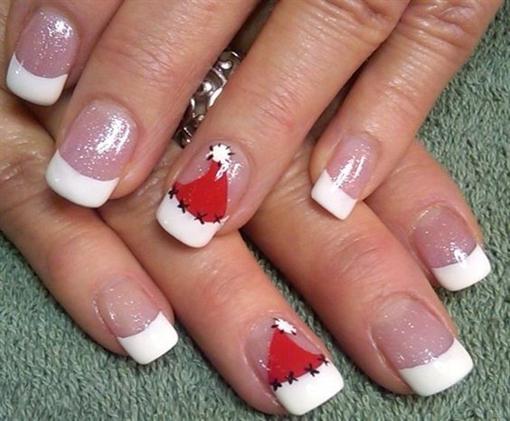 45 Gorgeous Christmas Nails Holiday Santa Hat To Inspire You