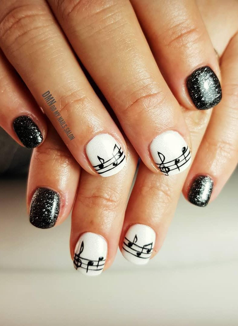 55 Elegant Music Nail Art Designs Make You Feel Happy