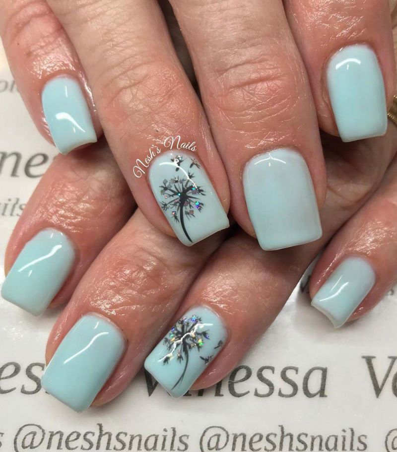 55 Trendy Dandelion Nail Art Designs You Will Love
