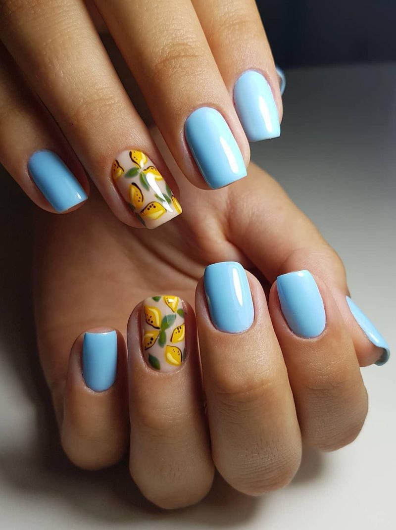55 Trendy Lemon Nail Art Designs To Fall In Love With