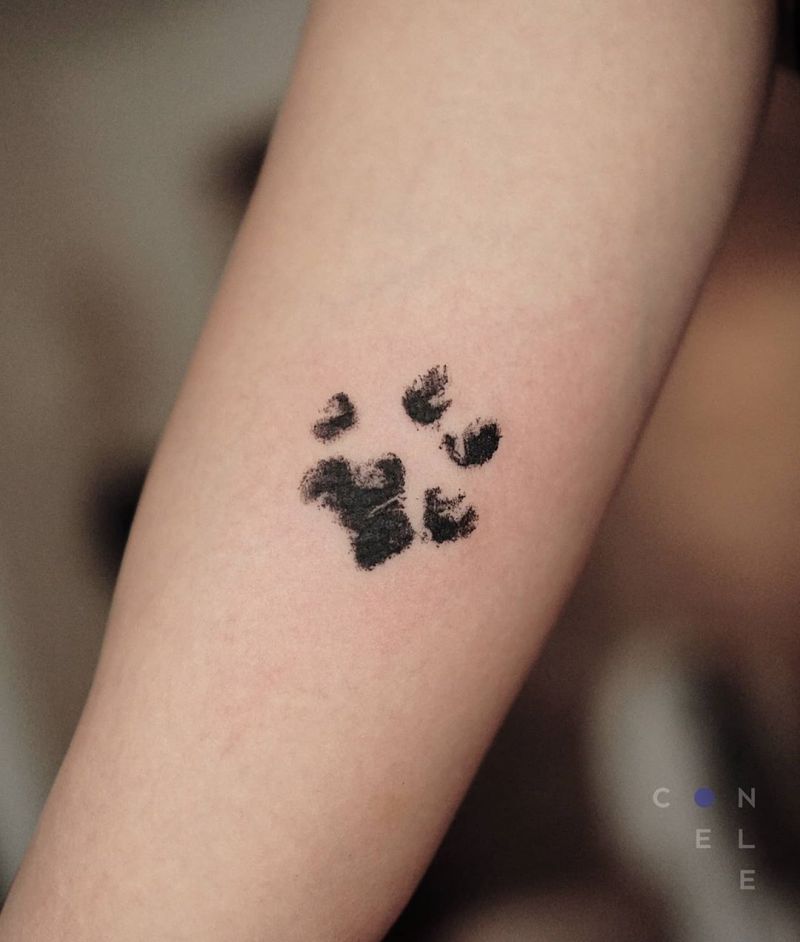 50 Awesome Paw Print Tattoos You Must Try