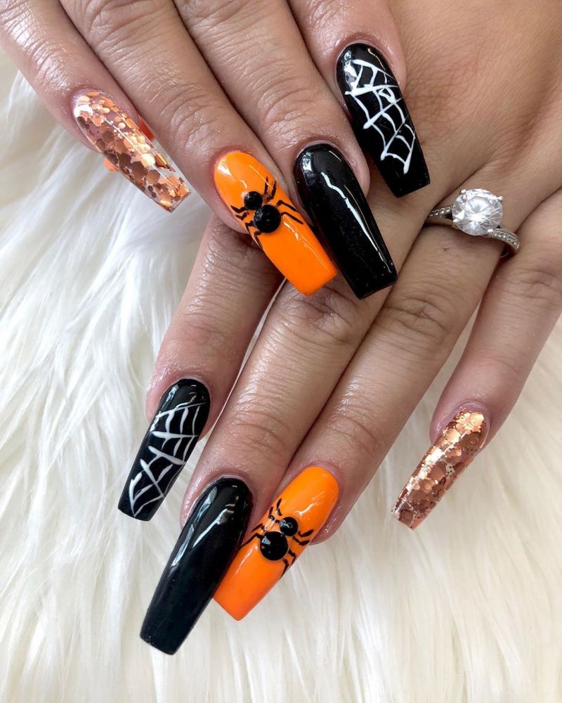 30 Spider Nail Art Designs for Halloween You Can Copy