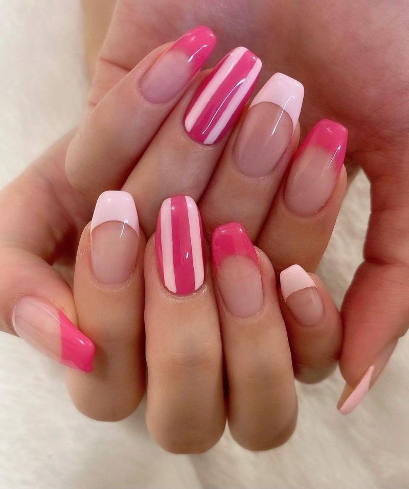 30 Trendy Striped Nails You Will Love