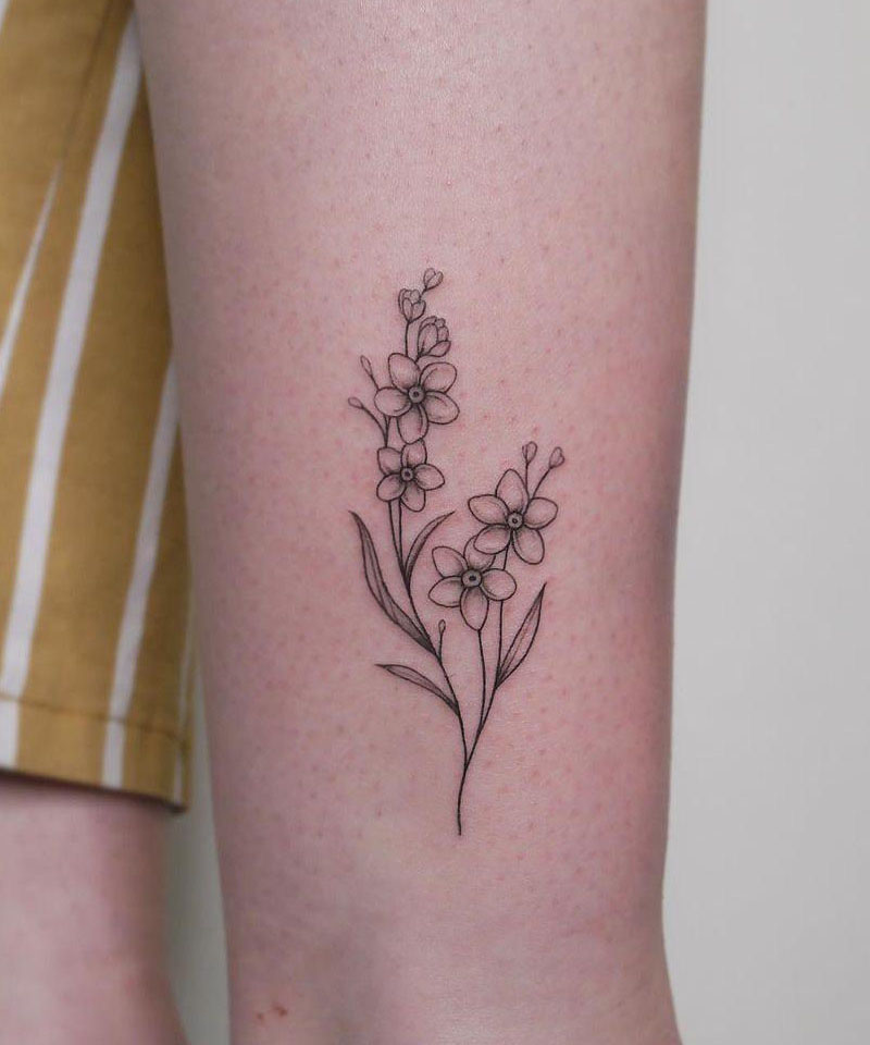 30 Elegant Forget Me Not Tattoos You Can Copy