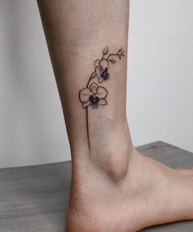 30 Pretty Orchid Tattoos You Must Love