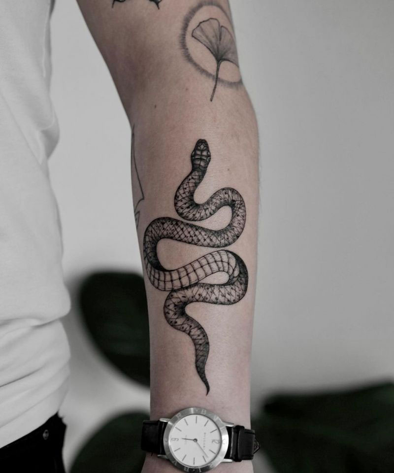 30 Pretty Snake Tattoos to Inspire You