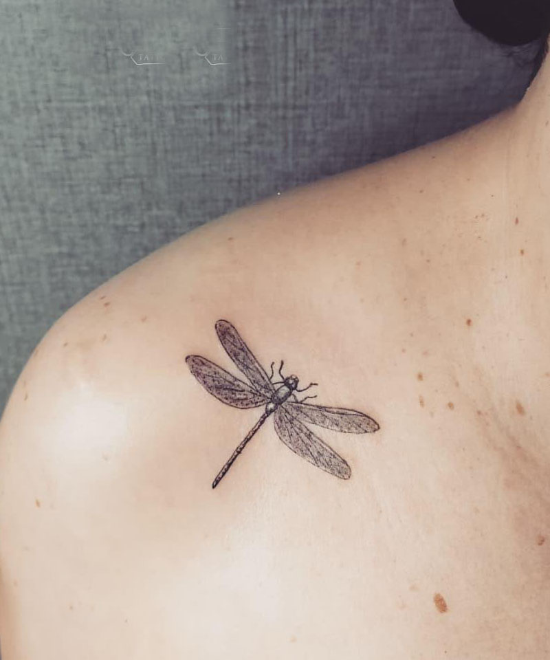 30 Pretty Dragonfly Tattoos to Inspire You