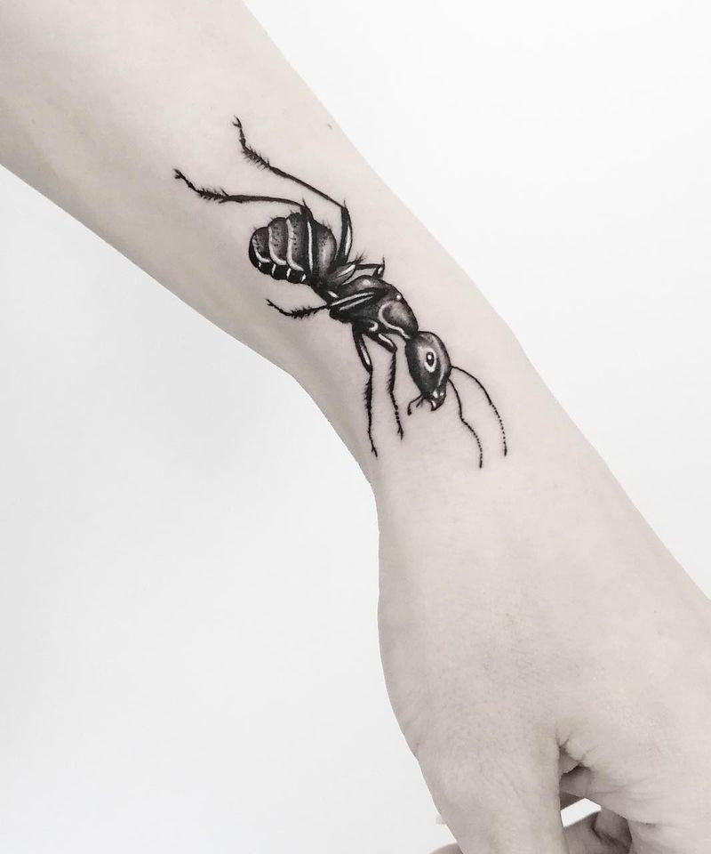 30 Awesome Ant Tattoos You Can Copy