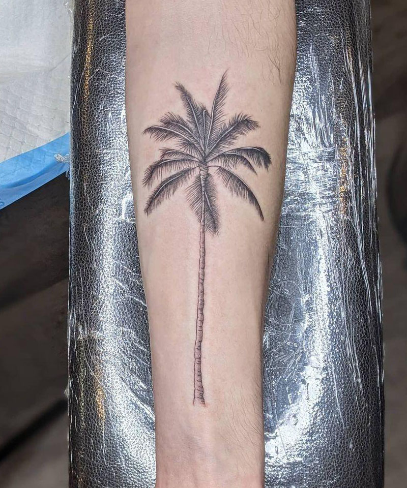 30 Pretty Palm Tree Tattoos You Can Copy
