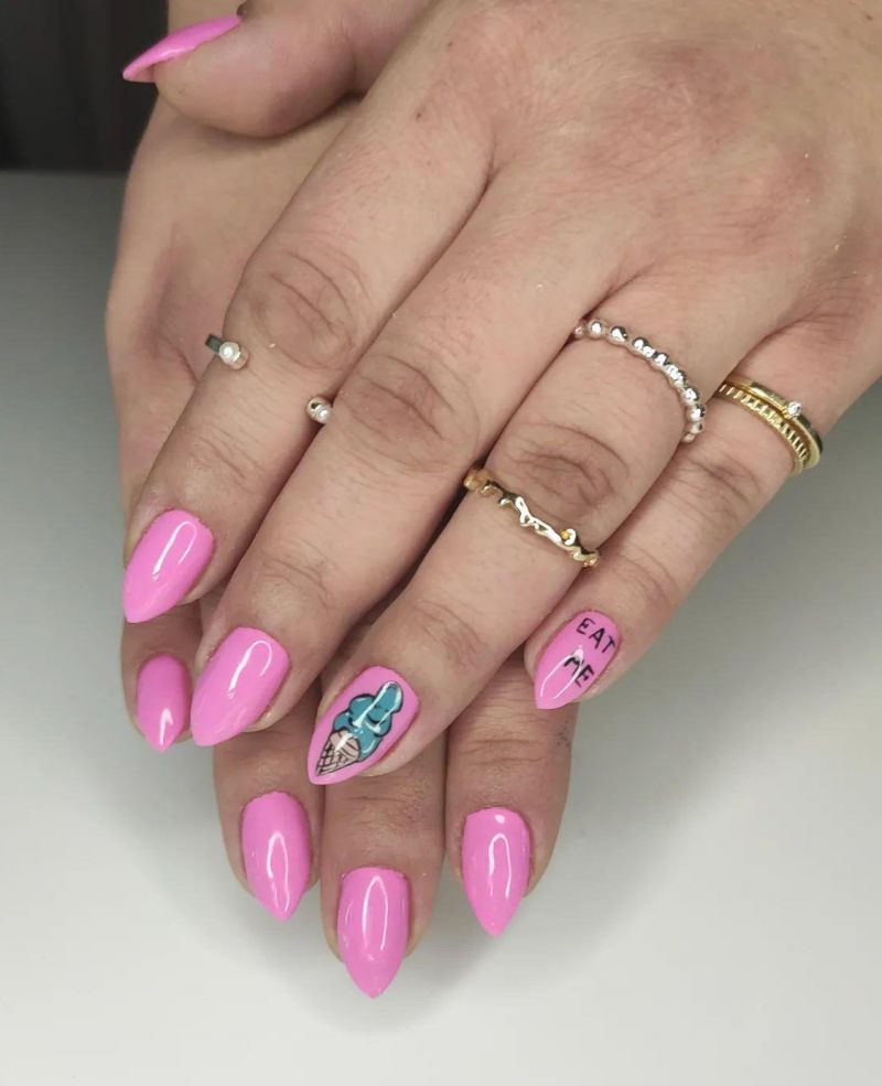 30 Sweet Ice Cream Nail Art Designs You Must Love