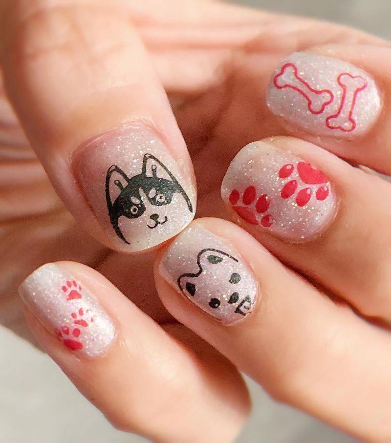 30 Cute Dog Nail Art Designs You Can Copy