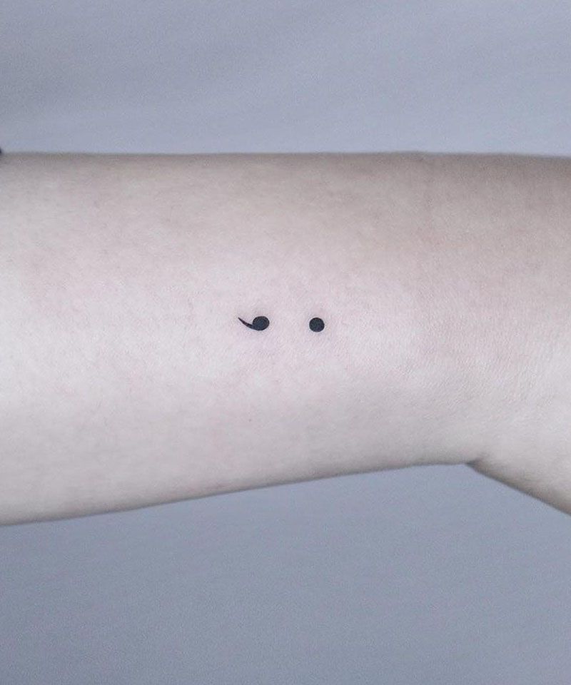 20 Amazing Semicolon Tattoo Designs and Ideas