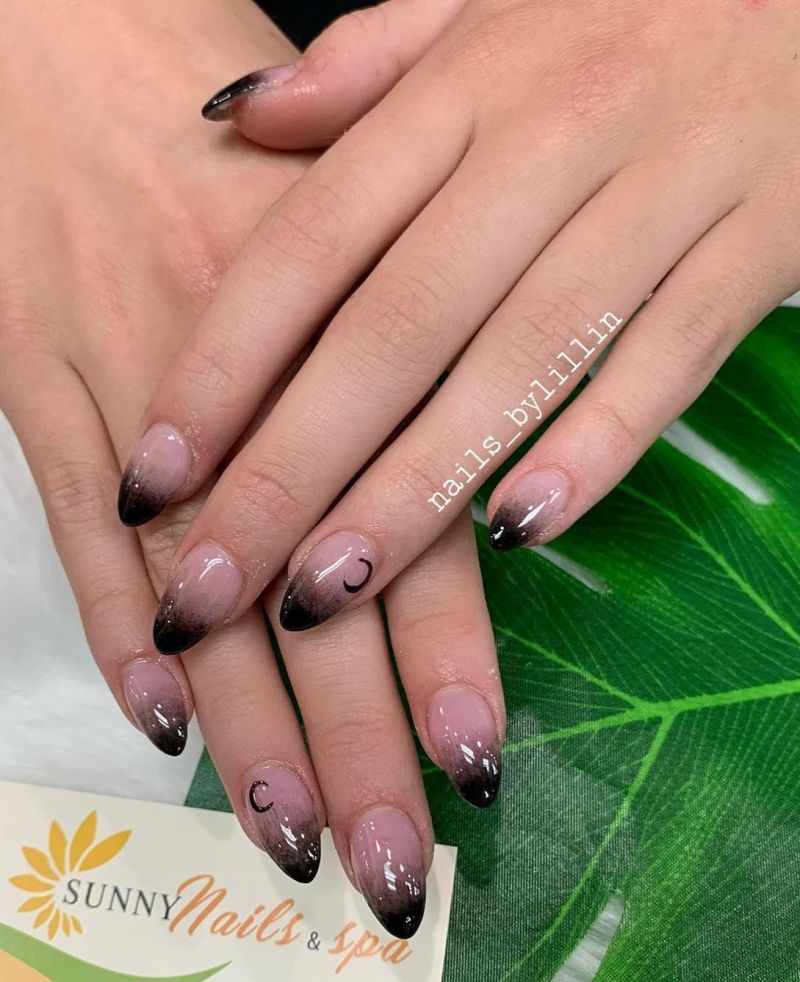 30 Trendy Black Ombre Nails You Must Love