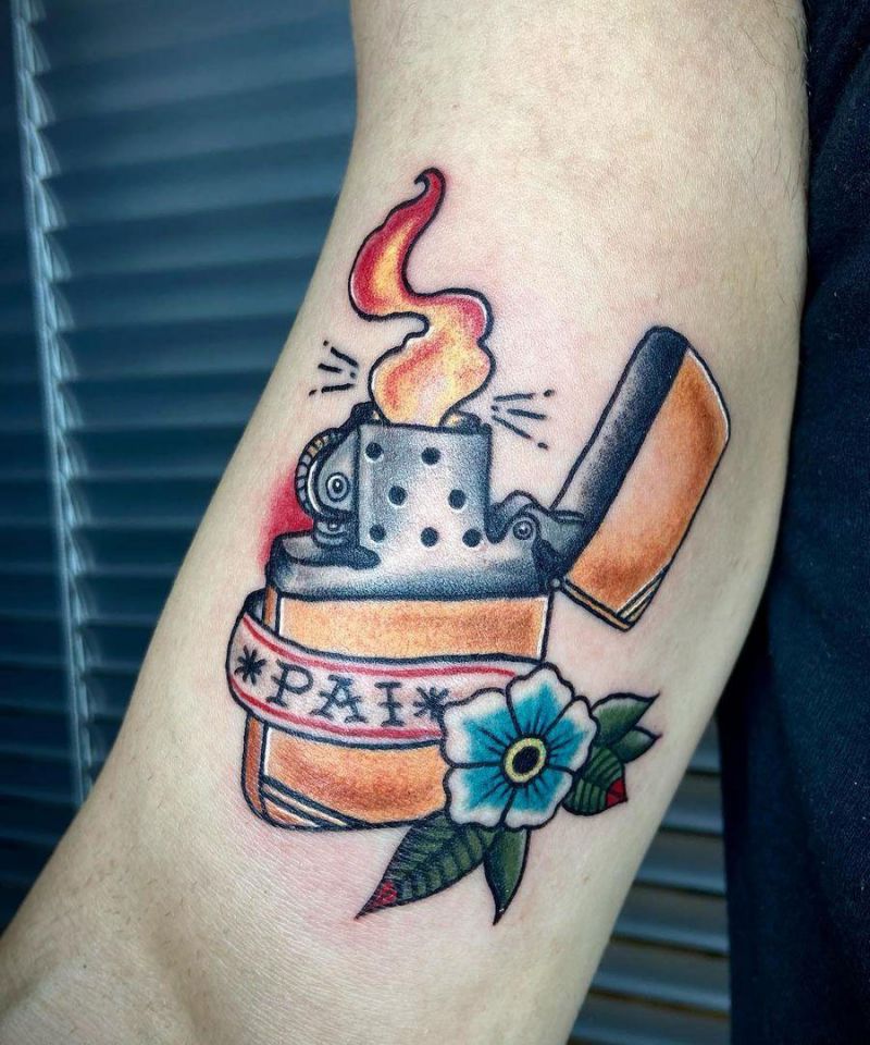 20 Amazing Lighter Tattoos You Will Love
