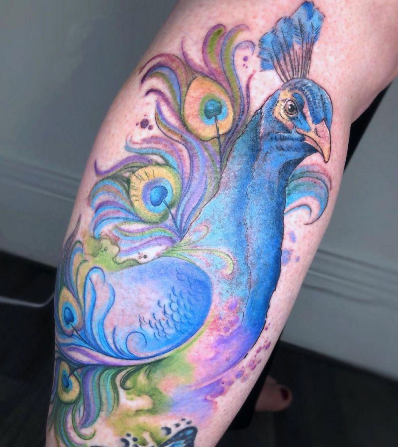 20 Amazing Peacock Tattoos Give You Inspiration